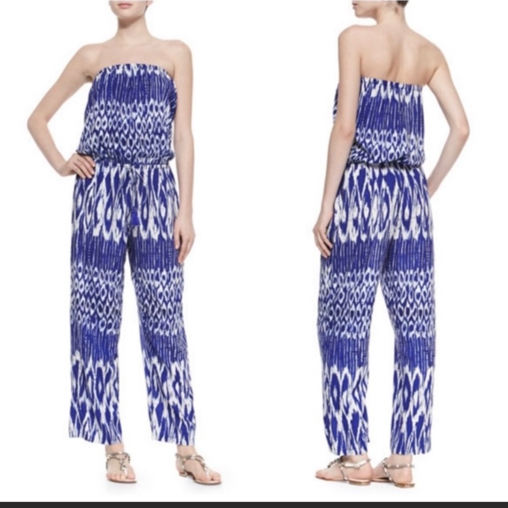 Tommy Bahamas Blue White Romper - Picture 1 of 3
